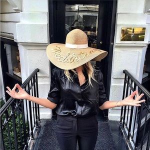Eugenia Kim Sequins Embroidered “Meditation” Straw Hat